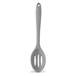 Łyżka silikonowa ażurowa Tadar Silico Alix 27,5 x 5,5 cm szara