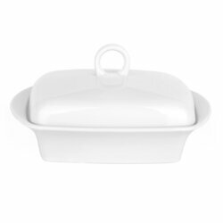 Maselniczka porcelanowa z pokrywką Lubiana 12,3 x 16,8 x 8,8 cm