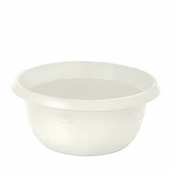 Miska plastikowa okrągła Branq Cotton 8 l biała