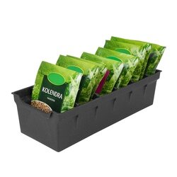 Organizer na przyprawy Primpol 30 x 13,4 x 8 cm czarny