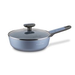 Patelnia głęboka na indukcję non stick z pokrywką Starke Pro Double 24 cm