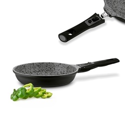 Patelnia granitowa z odpinaną rączką Konighoffer Roche 24 cm