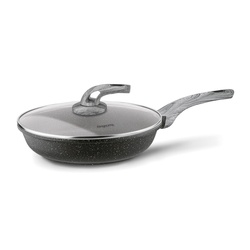 Patelnia granitowa z pokrywką Konighoffer Fegato 28 cm