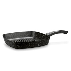 Patelnia grillowa marmurkowa Tadar Marmara Black 26 cm bez indukcji