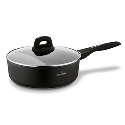 Patelnia indukcyjna głęboka non-stick z pokrywką Starke Pro Sesar 24 cm
