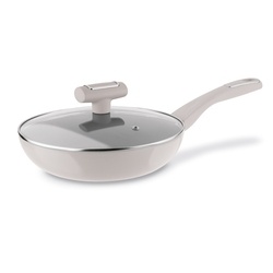 Patelnia na indukcję non-stick z pokrywką Konighoffer Tierra Beige 24 cm