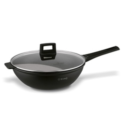 Patelnia WOK na indukcję z pokrywką Starke Pro Taylor Marble 32 cm