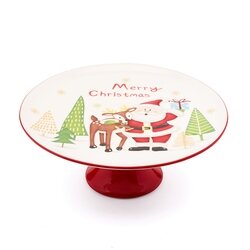 Patera na ciasto ceramiczna bożonarodzeniowa Tadar Christmas 27,2 x 11 cm