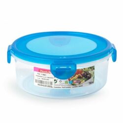 Pojemnik do przechowywania żywności okrągły Plastic Forte 700 ml mix kolorów
