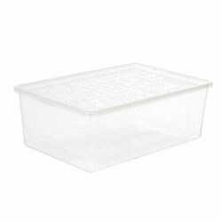 Pojemnik na buty damskie i męskie Plast Team 39 x 26 x 13 cm przezroczysty