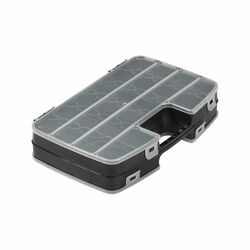 Pudełko z przegródkami zamykane dwustronne Great Plastic czarne