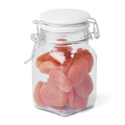Słoik z klipsem Tadar 250 ml biała ceramiczna pokrywka