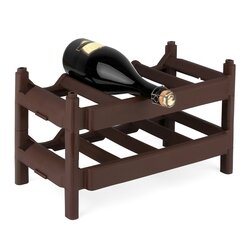 Stojak na wino Hega brązowy 8 butelek