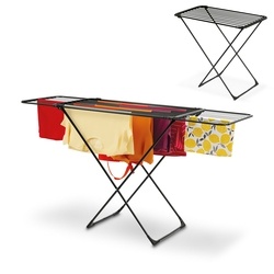Suszarka balkonowa teleskopowa Tadar Maya 108-176 x 55 x 94 cm czarna