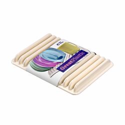 Suszarka do naczyń Great Plastic Flat 35,5 x 26,7 cm kremowa