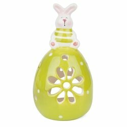 Świecznik ceramiczny Tadar Wielkanoc Bunny 9,9 x 9,9 x 19 cm