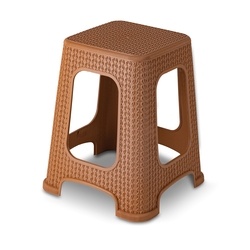 Taboret duży Miss Collection Tomi 28 x 45 cm jasny brąz