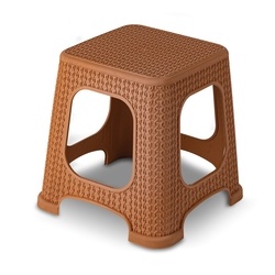 Taboret mały Miss Collection Tomi 33 x 33 cm jasny brąz