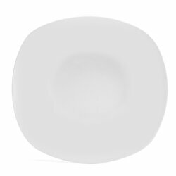 Talerz głęboki Tadar 23 cm biały kwadratowy