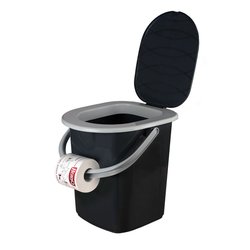 Toaleta turystyczna wiadro Branq II 22 l antracyt