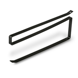 Uchwyt metalony wieszak na ręcznik papierowy Tadar Loft 26 x10 cm czarny