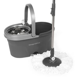 Wiadro plastikowe i mop obrotowy KonigHOFFER Clean It +zapas