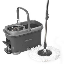 Wiadro plastikowe z pedałem i mop obrotowy KonigHOFFER Clean It +zapas