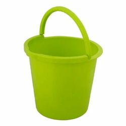 Wiadro plastikowe z wylewką Branq 10 l limonkowe