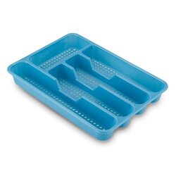 Wkład do szuflady na sztućce Great Plastic 33,5 x 24,5 x 4 cm niebieski