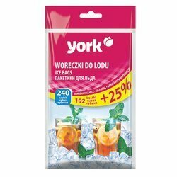 Woreczki do lodu samozamykające się York 240 kostek
