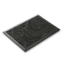 Wycieraczka pod drzwi wejściowa Tadar Monstera 40 x 60 cm czarna