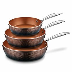 Zestaw 3 patelni non-stick Starke Pro Glossy Copper 20 cm 24 cm 28 cm
