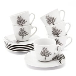 Zestaw filiżanek do kawy Tadar Zima 12 elementów porcelanowy