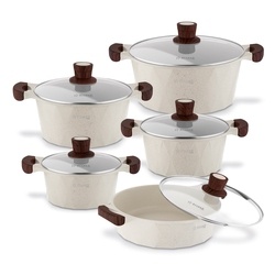 Zestaw garnk&oacute;w na indukcję non-stick Starke Pro Canolo 10 element&oacute;w