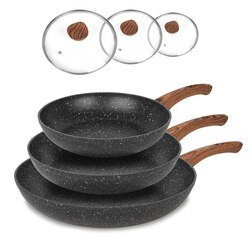 Zestaw patelni aluminiowych Tadar Arroz 20 cm 24 cm 28 cm