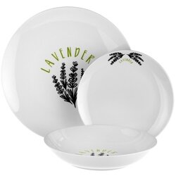 Zestaw talerzy porcelanowych Tadar Lavender 18 elementów