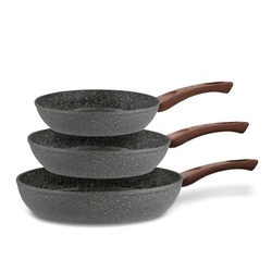 Zestaw trzech patelni granitowych Konighoffer Geos 20 cm 24 cm 28 cm