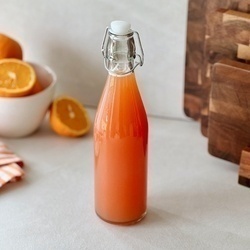 Butelka szklana z klipsem Tadar 500 ml okrągła