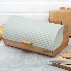 Chlebak bambusowy Konighoffer Fushion Jade 36 x 22 x 17 cm zielony pastelowy