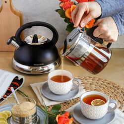 Filiżanka ze spodkiem ceramiczna Tadar Trójkąt 320 ml