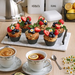 Foremki papilotki do pieczenia muffinek i babeczek Tadar Silico 6 sztuk