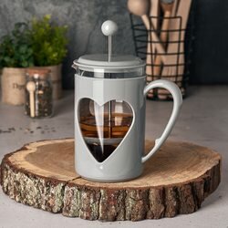 French Press Tadar Lovely 0,8 l szary