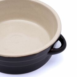 Garnek kamionkowy na smalec Kwiatek 1,5 l