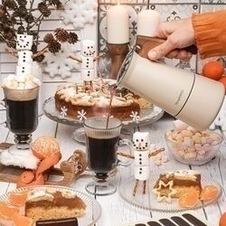 Kawiarka nierdzewna Konighoffer Cortado 6 filiżanek kremowa
