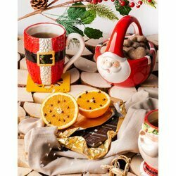 Koszyczek bożonarodzeniowy ozdobny ceramiczny Tadar Christmas 16,4 x 14 x 15,5 cm