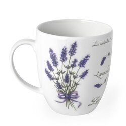 Kubek do kawy i herbaty porcelanowy Lubiana Filip Lawenda 380 ml