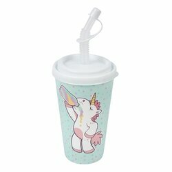 Kubek ze słomką Hega 560 ml mix wzorów