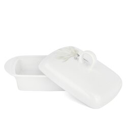 Maselniczka porcelanowa z pokrywką Lubiana Magnolia 16,8 x 12,3 x 8,8 cm