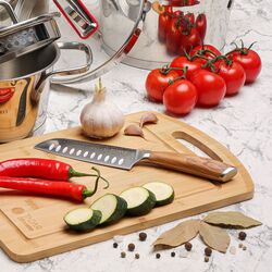 Nóż Santoku z twardej stali Starke Pro Keiko Yoko 12,5 cm