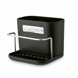 Ociekacz na sztućce z podstawką Tadar Clean 13,5 x 12 x 10,8 cm czarny
